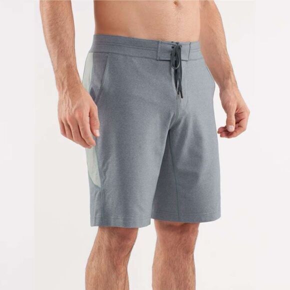 lululemon athletica Other - Lululemon Kung Fu Short in Heathered Deep Shore / Heathered Earl Grey Size L